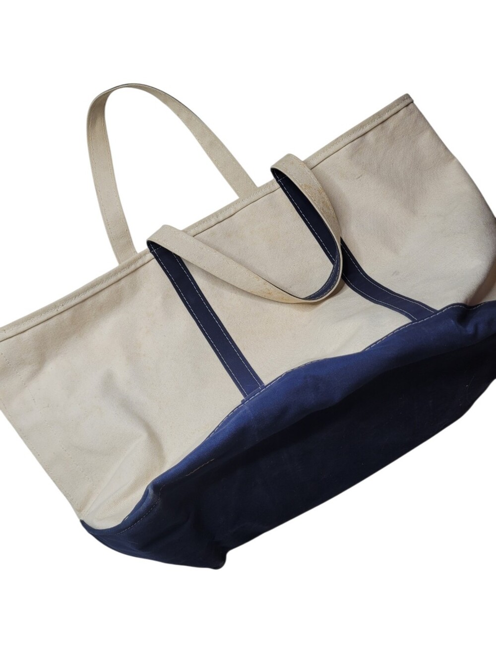Vintage LL Bean Extra Large Zippered Canvas Bag